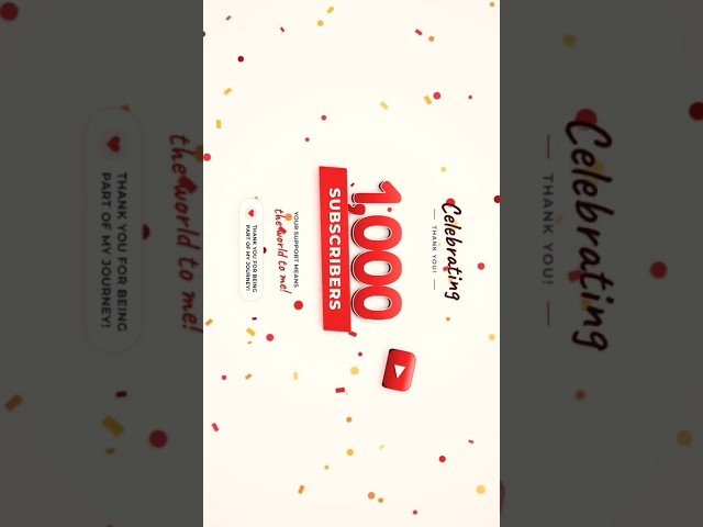 1000 Subscribers Celebration! 🥳 Thank You! #shorts #coding