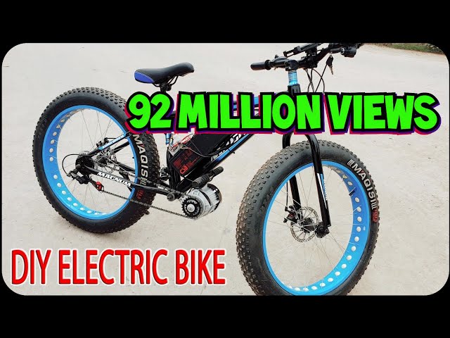 DIY 40km/h Electric Bike Build – Using 350W Brushless Reducer Motor