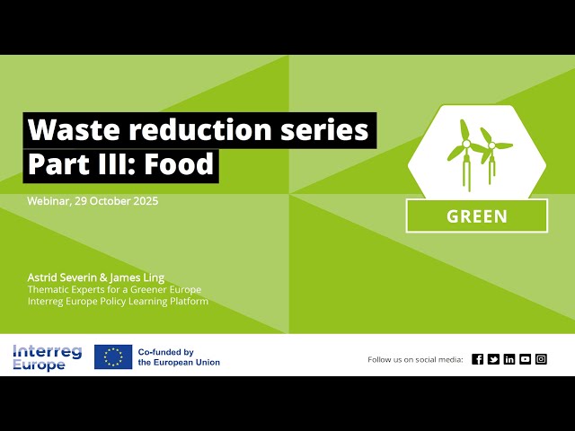 Waste reduction series III: Food