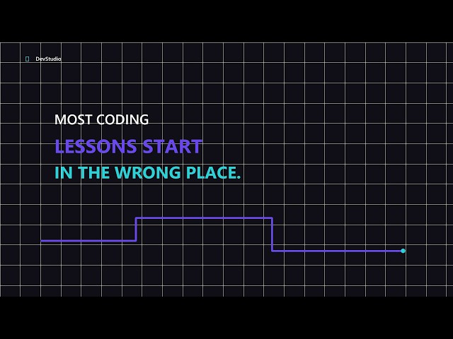 Most Coding Lessons Start in the Wrong Place | DevStudio
