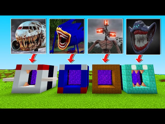 Never Make A Portal To Shin Sonic Infected Sky Siren Head & El Gran Maja in Minecraft