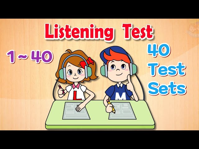 English Listening Test for Kids | Basic Level | Test 1 to 40