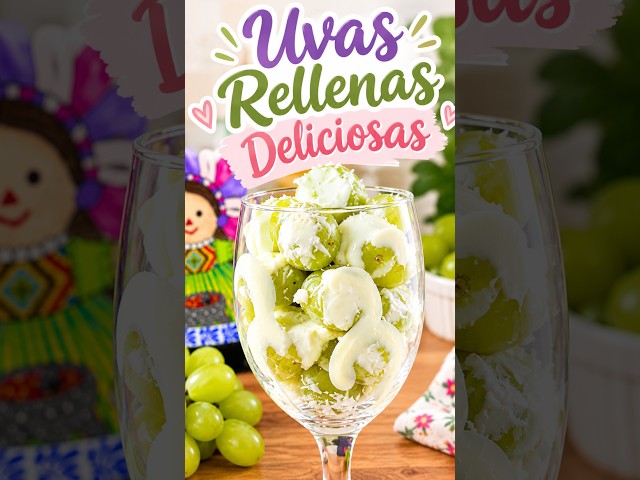 POSTRE SÚPER FÁCIL PARA VENDER 🍇 Uvas Rellenas de Queso Crema Philadelphia #shorts #shortvideo