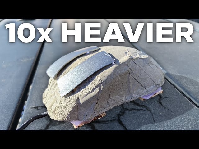 World’s Heaviest Gaming Mouse (concrete)
