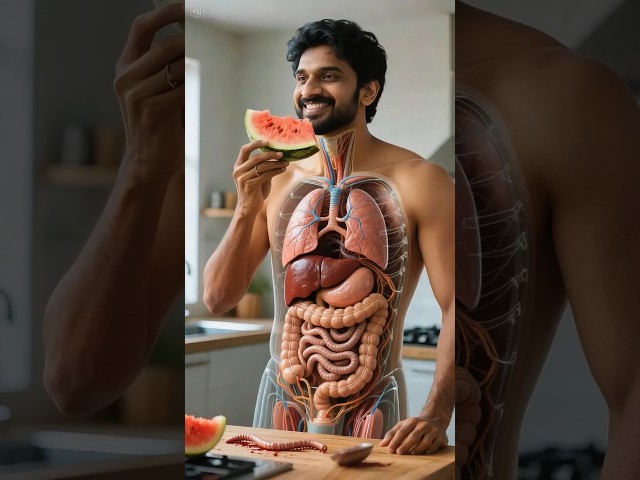 How Watermelon Moves Inside You | Parasite Reveal! | 3D Educational Animation