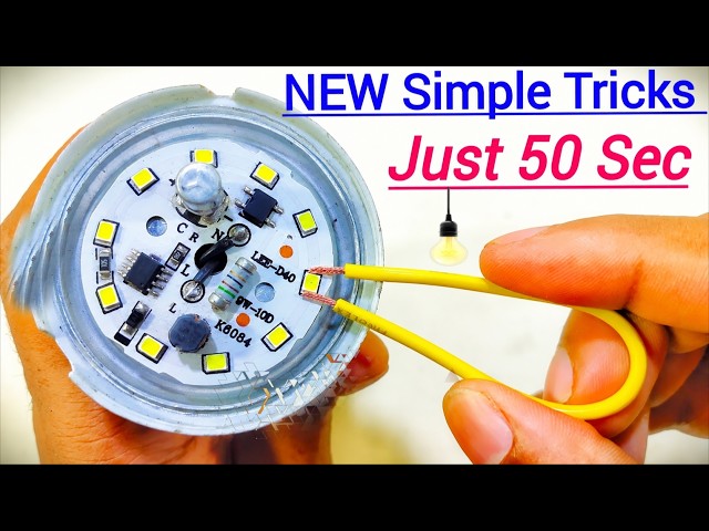 how to repair led bulb with simple process | How to Repair Bulb At Home 💡😱 #viralvideo