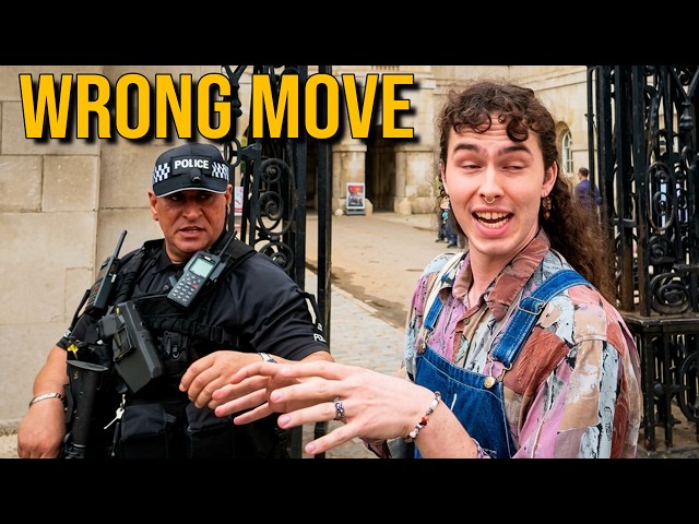 Clueless Protestor Gets SHUT DOWN by Police at Horse Guards!