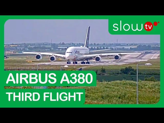 Third Flight of Airbus A380 | Vaclav Havel Airport, Prague