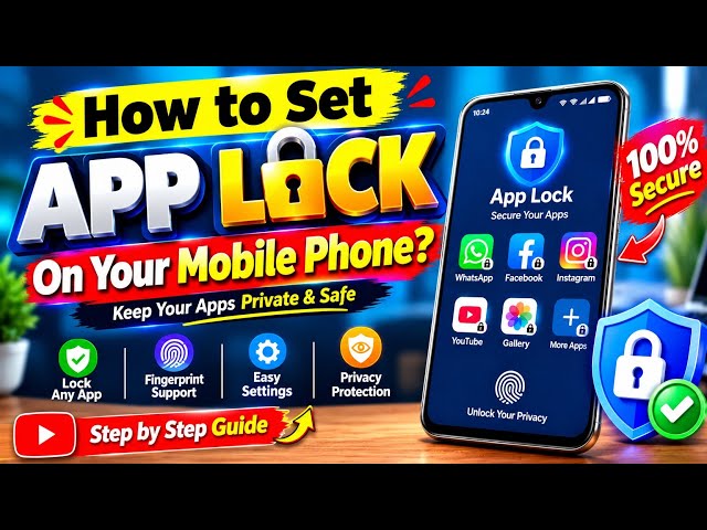 🔥📱 How to Set APP LOCK on Any Mobile? 🔐 | Keep Your Apps 100% Secure 🛡️✨