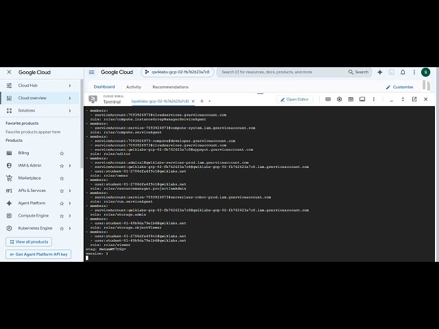 Monitor and Manage Google Cloud Resources
