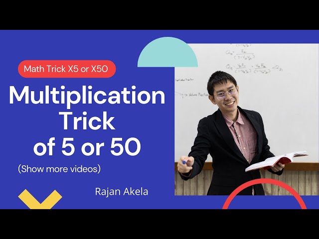 Multiplication Trick of 5 or 50 || 5 or 50 का गुणा trick