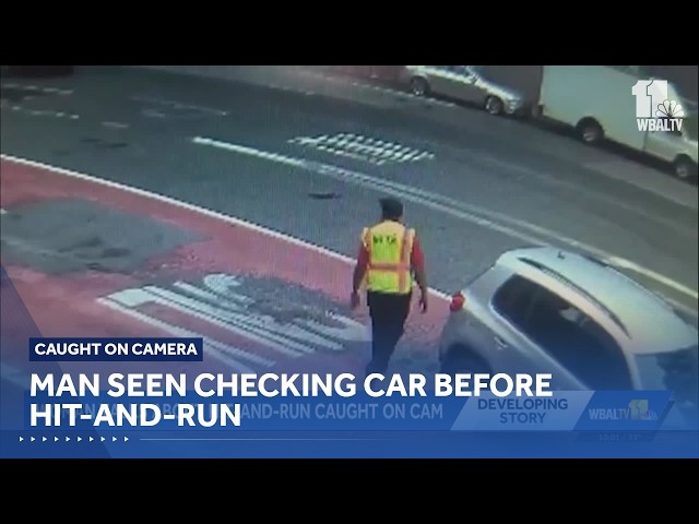Man wearing MTA vest hits woman, checks car and drives away
