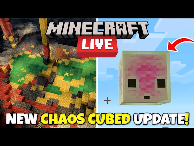 NEW SULFUR CAVE BIOME & MOB! Chaos Cubed Update! Everything New From Minecraft Live 2026!