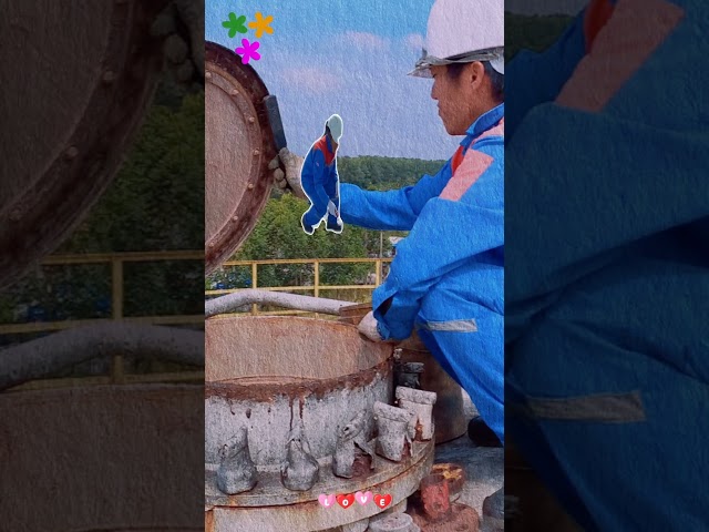 maintenance of fuel storage tanks - Công nhân Dầu khí bảo trì bể chứa - Vlog Phần 1