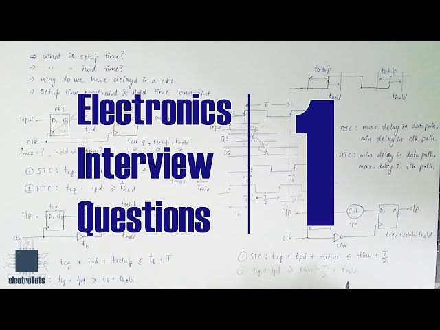 Electronics Interview Questions: STA part 1