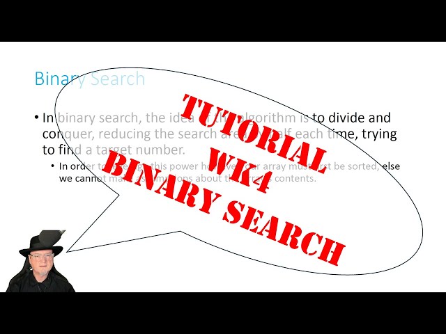 SQ4007 Tutorial wk4 Binary search
