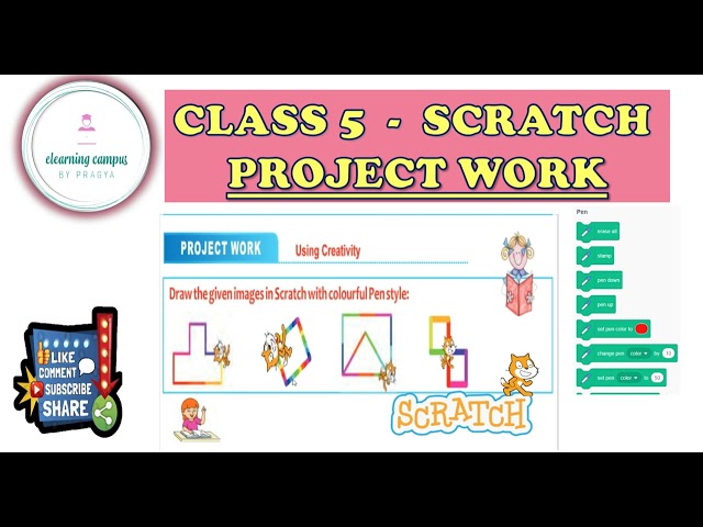 Project Work (Part 1) - Logix 5 - Scratch Programming - Class 5