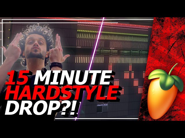 Making a HARDSTYLE DROP in 15 MINUTES?!😳