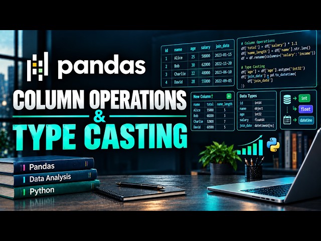 Pandas Column Operations & Type Casting | Module 03: Feature Engineering Masterclass
