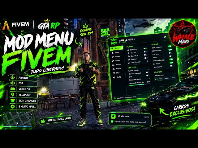 🔥 ACHEI O MELHOR MOD MENU GRÁTIS DO FIVEM 2026! CHEAT FREE + PASSO A PASSO!!! 🔥
