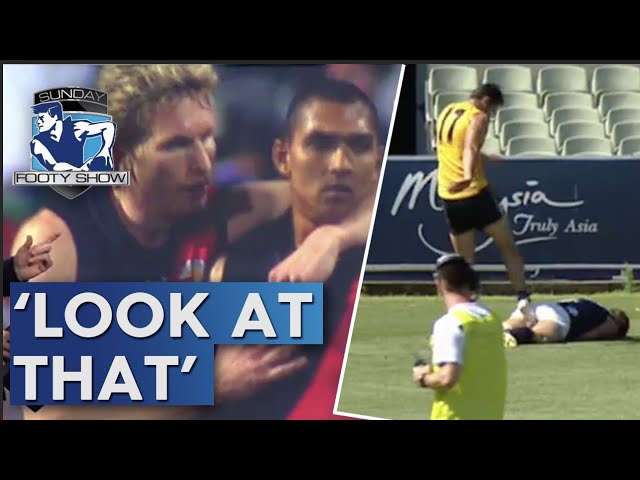 The best clashes between teammates and coaches - Sunday Footy Show | Footy on Nine