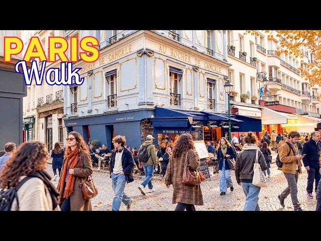 Paris 1'St October 🍂— How Paris Looks on a Busy Afternoon | 4K
