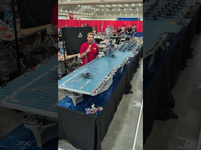 Huge LEGO WWII Aircraft Carrier USS Hornet by Eric & Gunner Larson