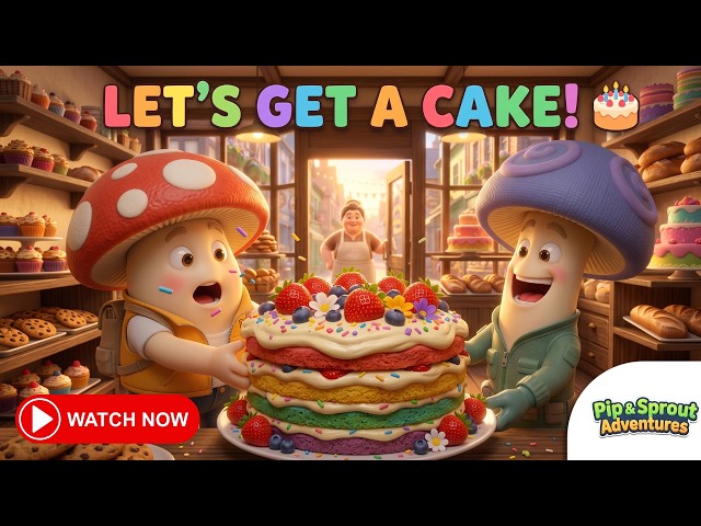 The Great Cake Adventure of Pip and Sprout 🎂🍓✨