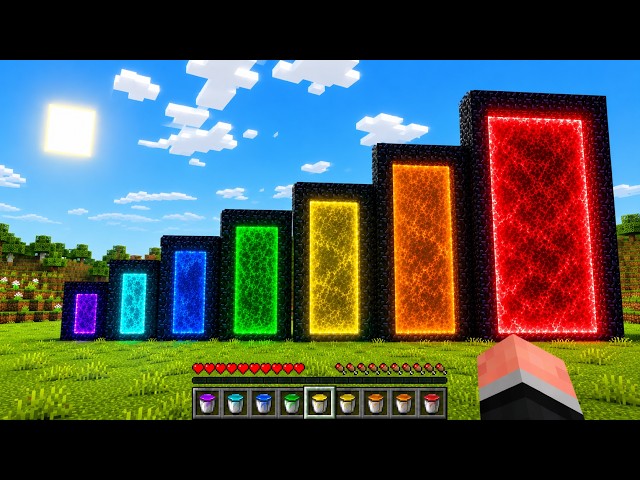 This is ALL SIZES PORTAL with different REALISTIC MINECRAFT