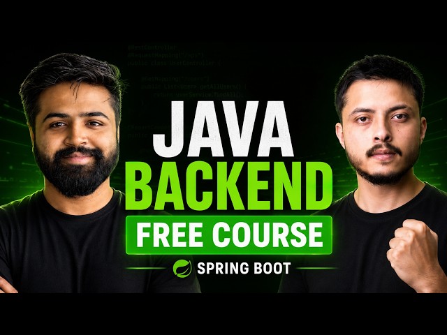 FREE Java Backend Course 2026 | Spring Boot from Basic to Advanced