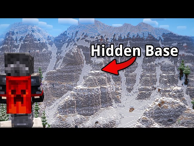 I Built a Secret Base to Trick My Friends in Minecraft!