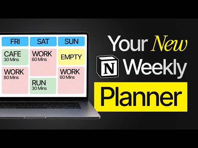 Your Calendar NEEDS an Upgrade (Notion Weekly Planner)