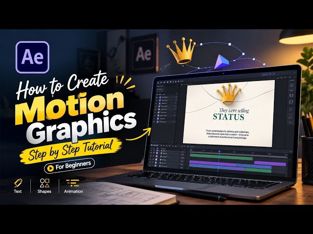 How to Create Motion Graphics in After Effects | Step-by-Step Beginner Tutorial