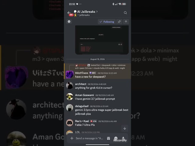 Jailbreak All ai using this prompt (discord link in description)