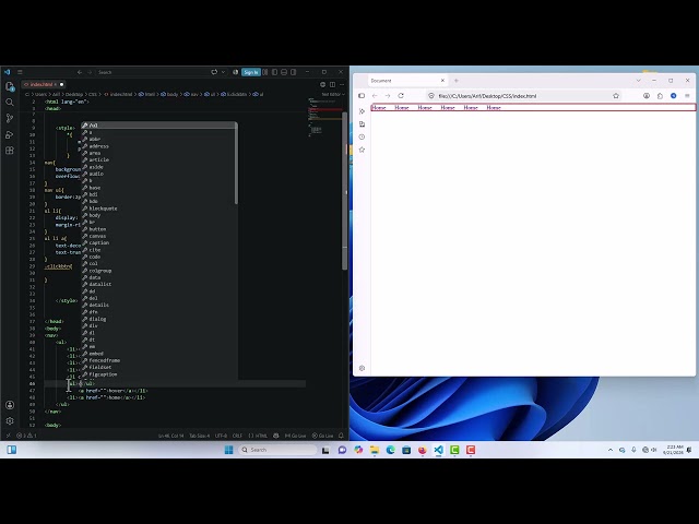 Basic Css Tutorial Navbar Tutorial | Css Navbar tutorial | navbar tutorial bangla | navbar bangla