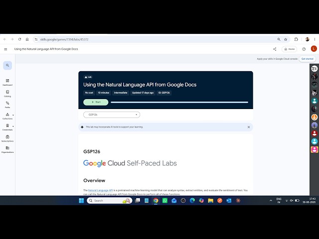 #NEW Using the Natural Language API from Google Docs || One Shot Lab Solution || Google Arcade 2026