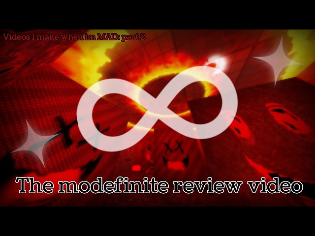 Videos I make when im mad part 2: The modefinite review video