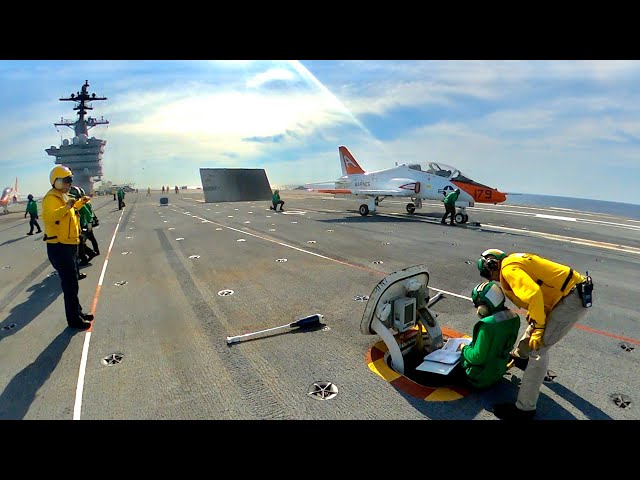 See Who Actually Launches a Jet Off the Carrier