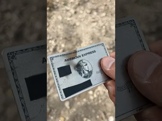 Can a Metal Credit Card Stop a Bullet? 🤔 🔫 #amexplatinum #bulletproof #amex #creditcard #pistol