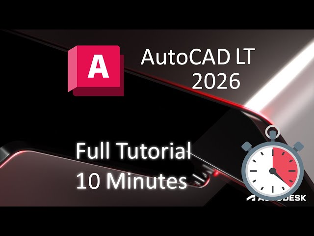 AutoCAD LT - 10 Minute Tutorial For BEGINNERS!