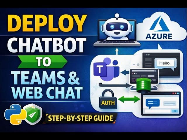 Microsoft 365 Agents SDK : Deploying the Chatbot to Azure and Use It via Microsoft Teams & Web Chat