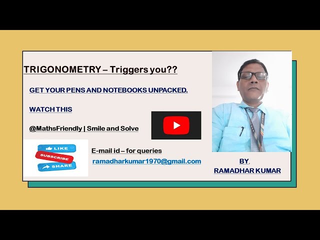 Lecture 1 - Trigonometry concept.