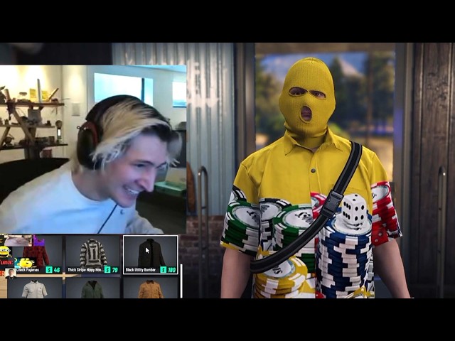 xQc's first robbery in Nopixel V GTA RP