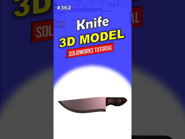 362 Knife #solidworks @needful3d
