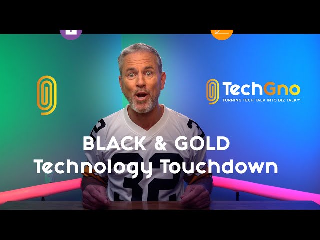Black & Gold Technology Touchdown 🏟️🏈