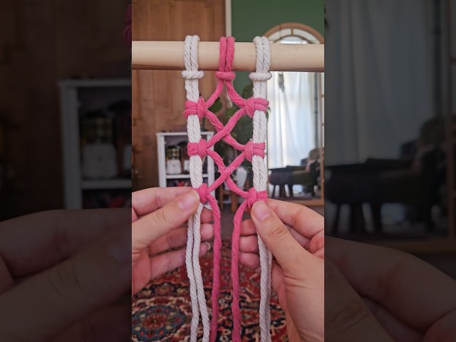 MACRAME Tutorial for beginners#macrameknot #crochet #diy #macrame  #decorationideas #youtubeshorts