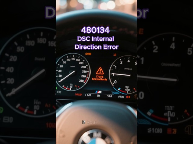 BMW Code 480134 May Cause Traction Control Malfunction on F30 F10