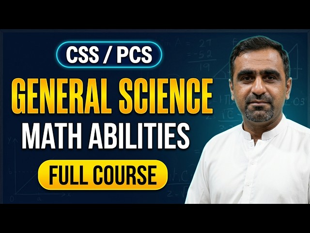 CSS & PCS General Science & Ability: Complete Math Portion in One Shot | Limitless Math