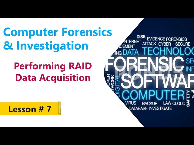 Performing RAID Data Acquisition | Computer Forensics & Investigation Course