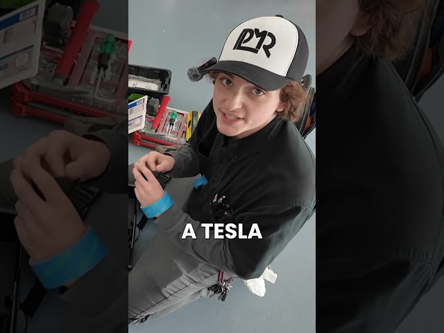 Car charger with a trick up its sleeve! #tesla #evcharging #electrician